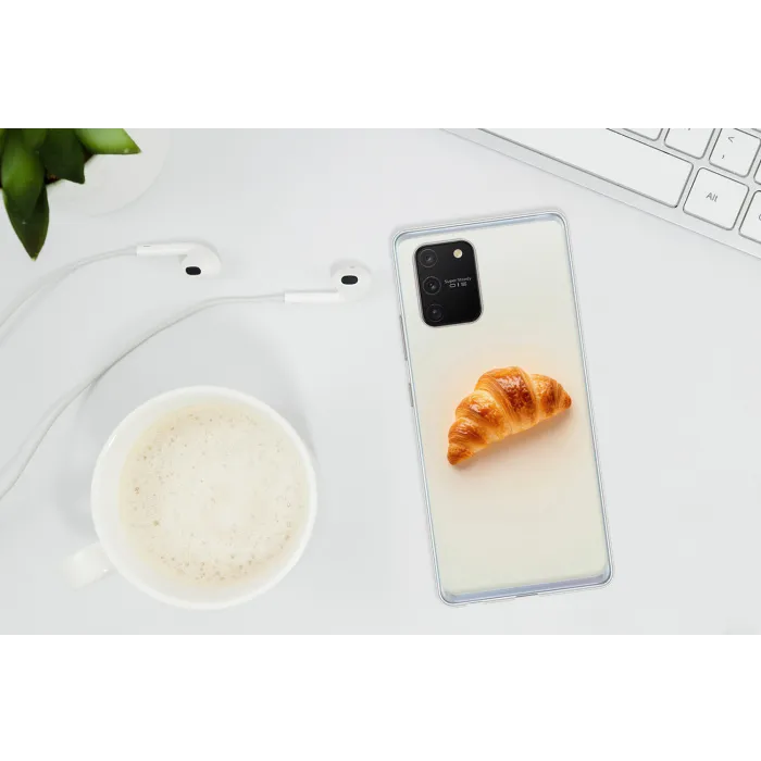 Croissant - Brood - Beige Telefoonhoesje Samsung Galaxy S10 Lite klein -oordopS10Lite