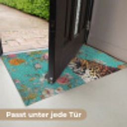 Luipaard - Bloemen - Kroon Deurmat klein -USP_DE