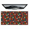 Bruin - Retro - Disco - Patroon Muismat XXL klein 681 -zzz3d