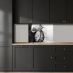 Vissen - Chef - Zwart - Wit keuken achterwand 2 middel -sfeer1