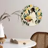 Vrouw - Mand - Citroenen - Bladeren Wandcirkel plexiglas klein -sfeer4
