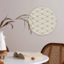 Klassiek - Art - Beige Akoestische PET Vilt - Rond klein 838 -sfeer3