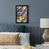 Bliksemschichten - Patroon - Marmer - Kleuren fotolijst zwart zonder passe partout klein -sfeer3