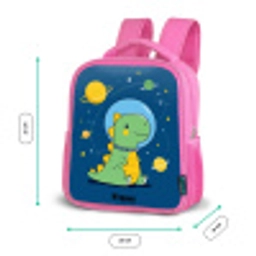 Dino - Planeet - Ster - Blauw Kinderrugzak - Roze middel -productfoto_formaten