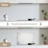 Beton - Wit - Modern keuken achterwand spatscherm klein -voor_na_NL