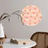 Zee - Dieren - Roze - Krab Wandcirkel behangsticker klein 186 -sfeer3