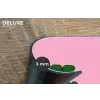 Yes fun - Groen - Roze Placemat vinyl groot -closeup