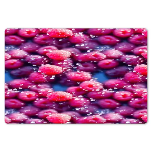Frambozen - Waterdruppels - Vruchten Placemat vinyl groot 368 -zzsfeer1_Kitchenyeah-website