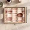 Macarons - Beige - Bruin Dienblad Rechthoek middel -USP_Formaat