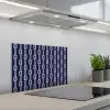 Oceaan - Touw - Blauw - Wit keuken achterwand spatscherm klein 900 -3d_schuin