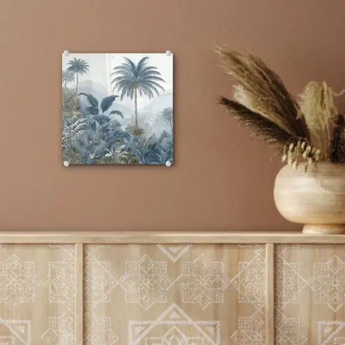 Jungle - Modern - Blauw - Groen plexiglas 5mm klein -sfeer5