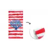 Koraal - Verfstructuur - Rood - Blauw fotobehang vinyl groot -3d