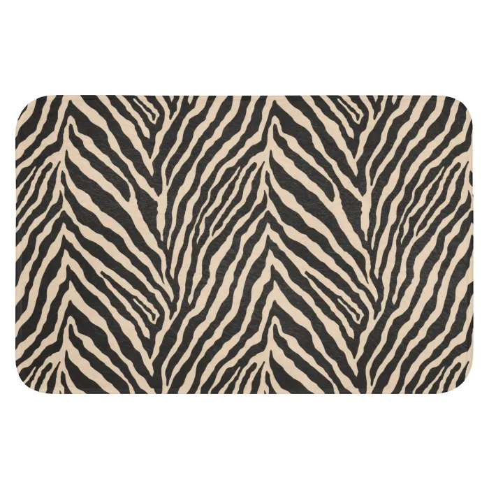 Zebra - Klassiek - Zwart WCmat klein 1009 -3d