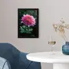 Blad - Chrysant - Roze - Schaduw fotolijst zwart zonder passe partout klein -sfeer4