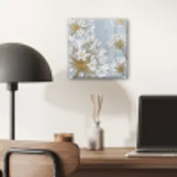 Illustratie - Bloemen - Blauw plexiglas 5mm klein -sfeer6