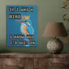 Vogel - Decoratie - Ijsvogel - Blauw PET vilt klein -sfeer2