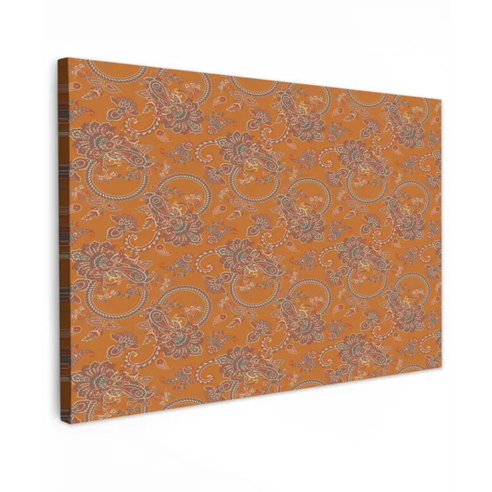 Oranje - Sierlijk - Bloemen Tuinposter op houten frame 2 cm dik klein 845 -3d