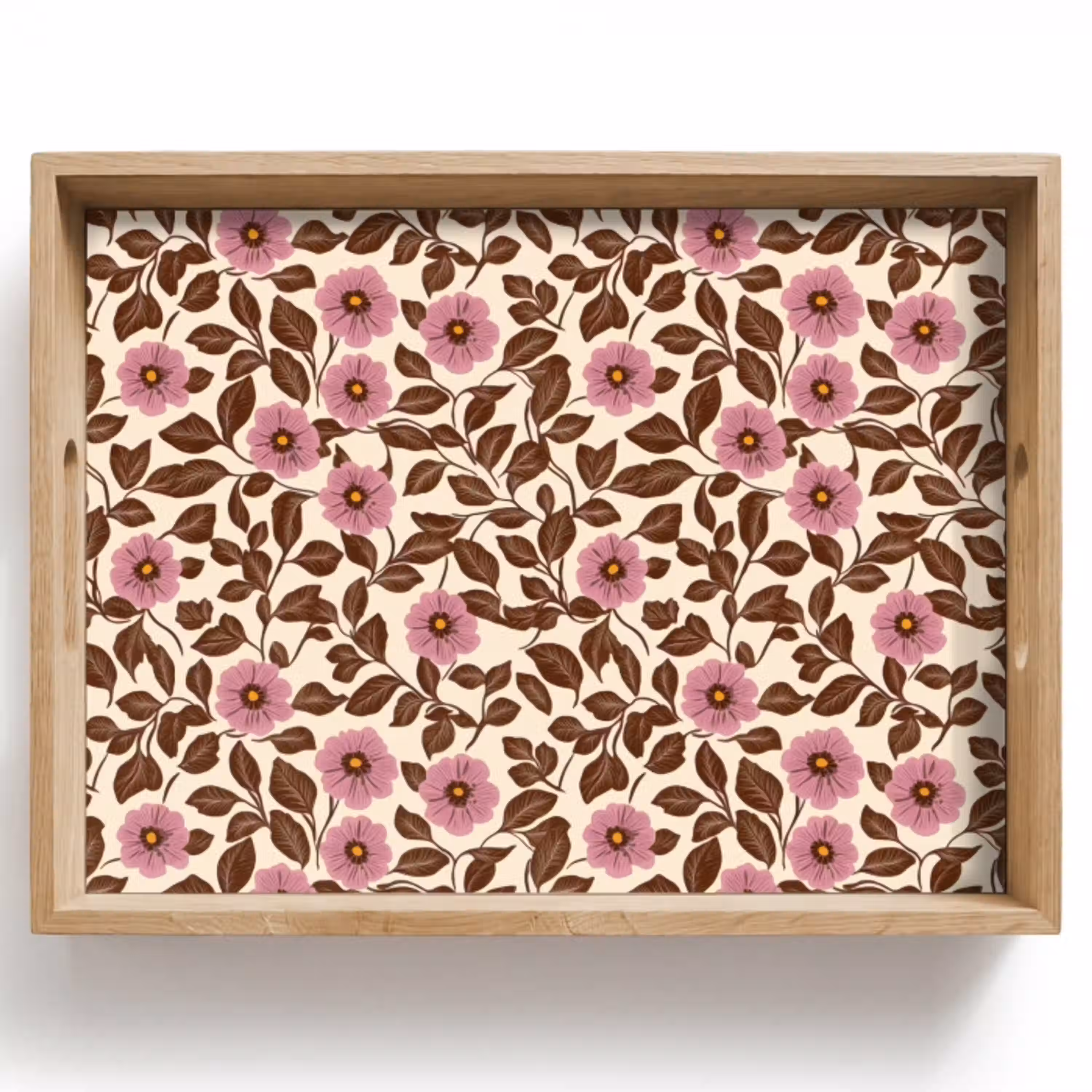 Bloemen - Bladeren - Kleurrijk Dienblad Rechthoek middel 911 -z3d_shopping