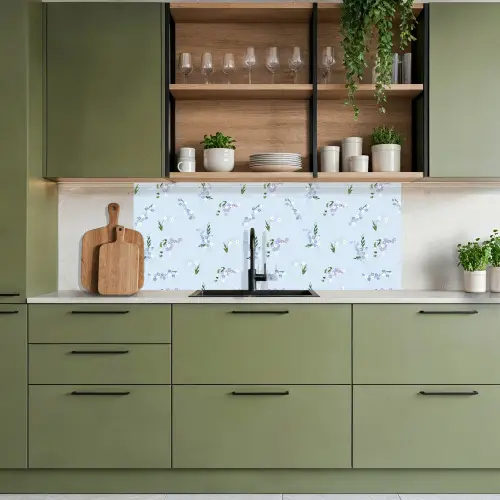 Patroon - Bloemen - Versiering keuken achterwand 2 middel 871 -sfeer3