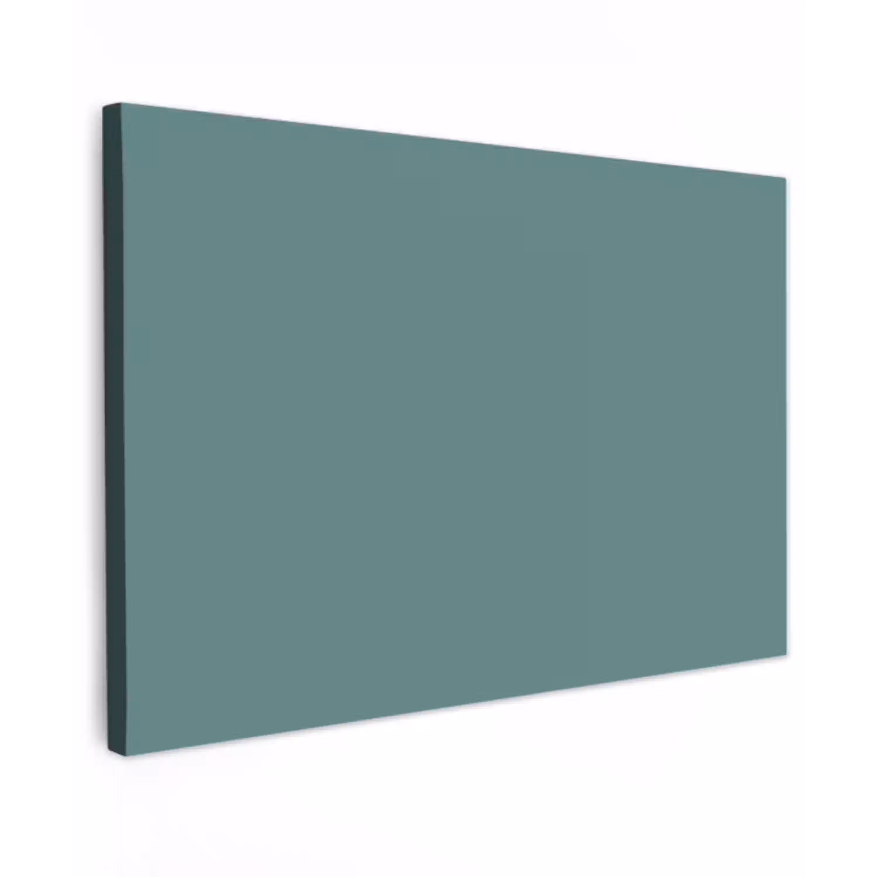 Serene - Teal - Blauw Tuinposter op houten frame 2 cm dik klein 845 -3d
