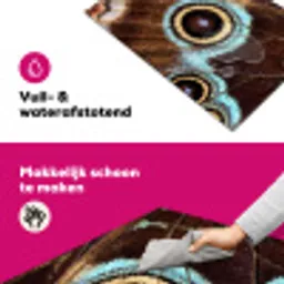 Vleugels - Vlinder - Blauw Inductie beschermer vinyl 3mm klein -wsfeer6_website