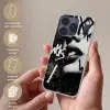 Gezicht - Mond - Graffiti - Zwart Telefoonhoesje iPhone 17 Pro klein -sfeer3_NL