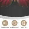Vlinder - Rood - Minimalistisch Akoestische PET Vilt - Rond klein -closeup_NL