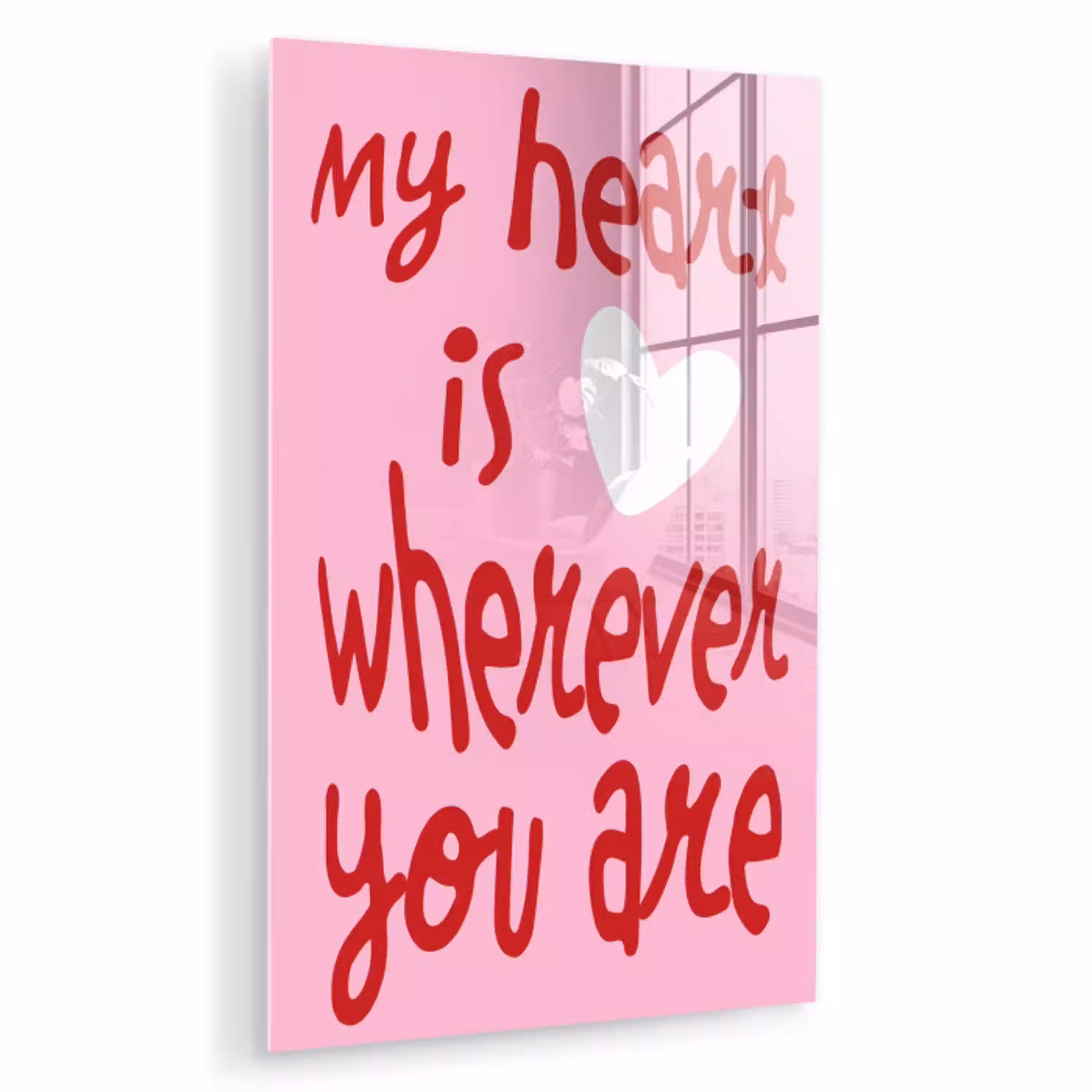 Valentijn - Hart - Liefde - Roze plexiglas 5mm klein -zzzproduct_nieuw