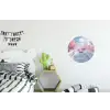 Brug - Kersenbomen - Wit Wandcirkel aluminium klein -kinderkamer