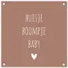 Quotes  - Spreuken - Huisje boompje beestje tuinposter los doek klein -3d