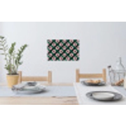 Groen - Roze - Retro - Sterren Muursticker klein 286 -eettafel
