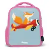 Vos - Vliegtuig -  Vliegen Kinderrugzak - Roze middel -3d