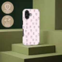 Konijnen - Minimalistisch - Roze Toughcase MagSafe Apple iPhone 17 klein 1017 -USP_PrintM_DE