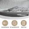 Vrouw - Pasta - Zonnebril Akoestische PET Vilt - Rond klein -closeup_NL