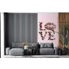 Tekst - Love - Pantervacht - Lichtroze fotobehang vinyl groot -bank