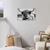 Stoere Hooglander tuinposter los doek klein -sfeer8