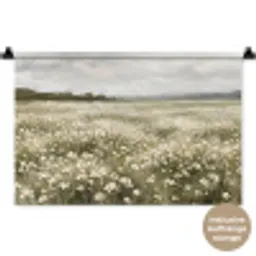 Illustratie - Landschap - Wit Wandkleed katoen klein -t3d_DE