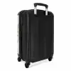 Marmer - Zacht Witte Marmerlagen NBS - Handbagage koffer - Kinderen Unisex middel -achterkant