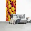 Vrucht - Waterdruppels - Oranje fotobehang vinyl groot 64 -slaapkamer