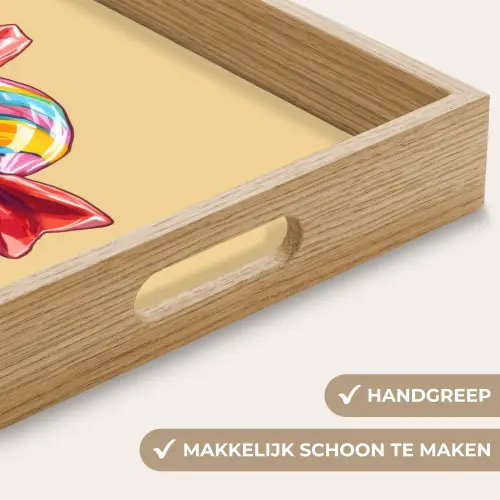 Geel - Snoep - Kleur Dienblad Rechthoek middel -USP_HandgreepNL