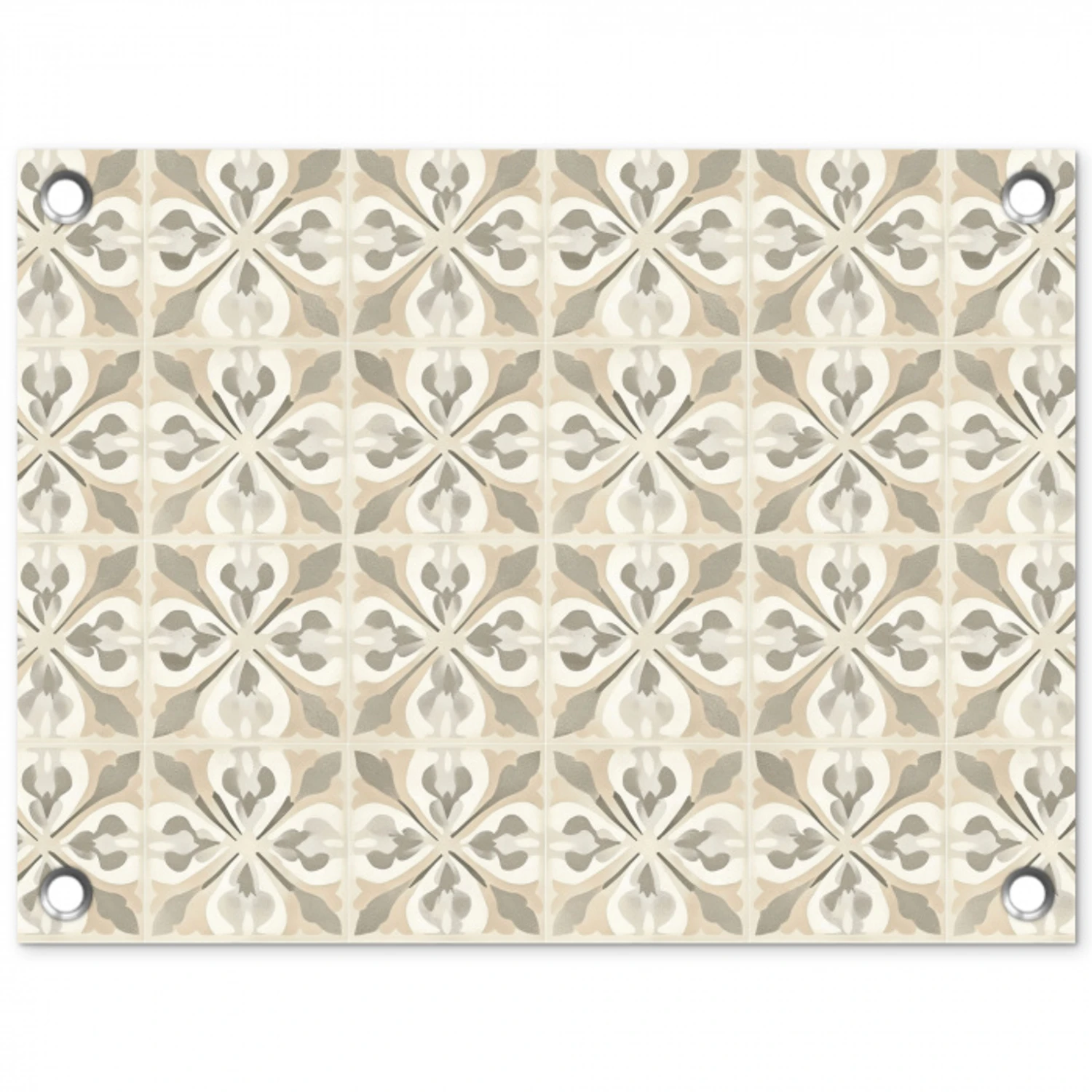 Tegel - Motief - Beige tuinposter los doek klein 239 -3d