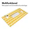 Patroon - Motief - Geel Muismat XXL klein 681 -ysfeer4_duits