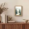 Pad - Bomen - Bos - Illustratie Light Box met kabel (Tafellamp) klein -sfeer2