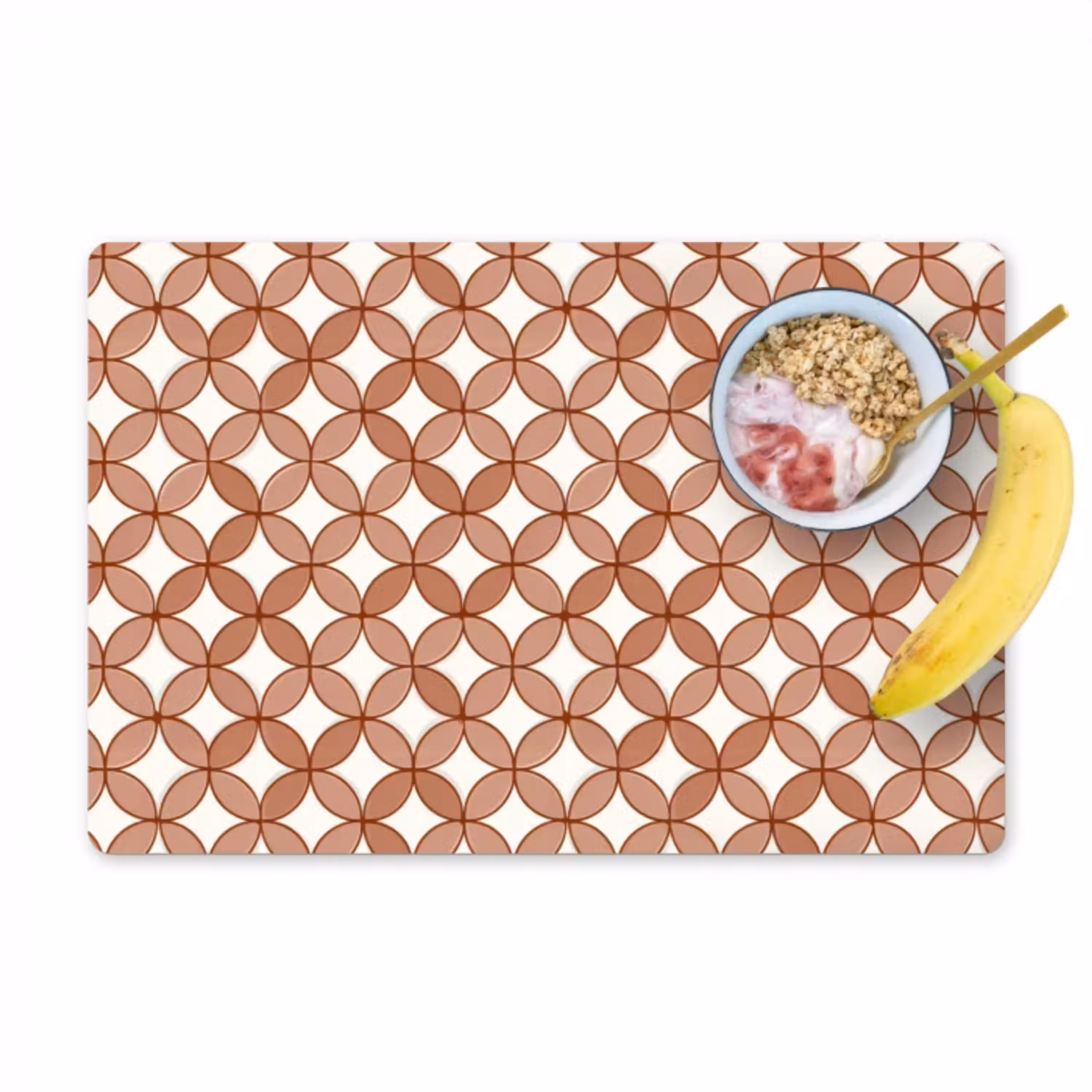 Geometrisch - Cirkels - Modern - Terracotta Placemat vinyl groot 368 -zzzproduct_Kitchenyeah-website