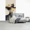 Vrouw - Hoed - Verf fotobehang vinyl groot -slaapkamer