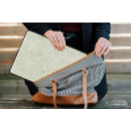 Sereen - Bloemen - Groen laptophoes neopreen klein 279 -tas