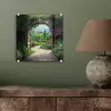 Doorkijk - Landschap - Bloemen - Pad - Uitzicht plexiglas 5mm klein -sfeer3