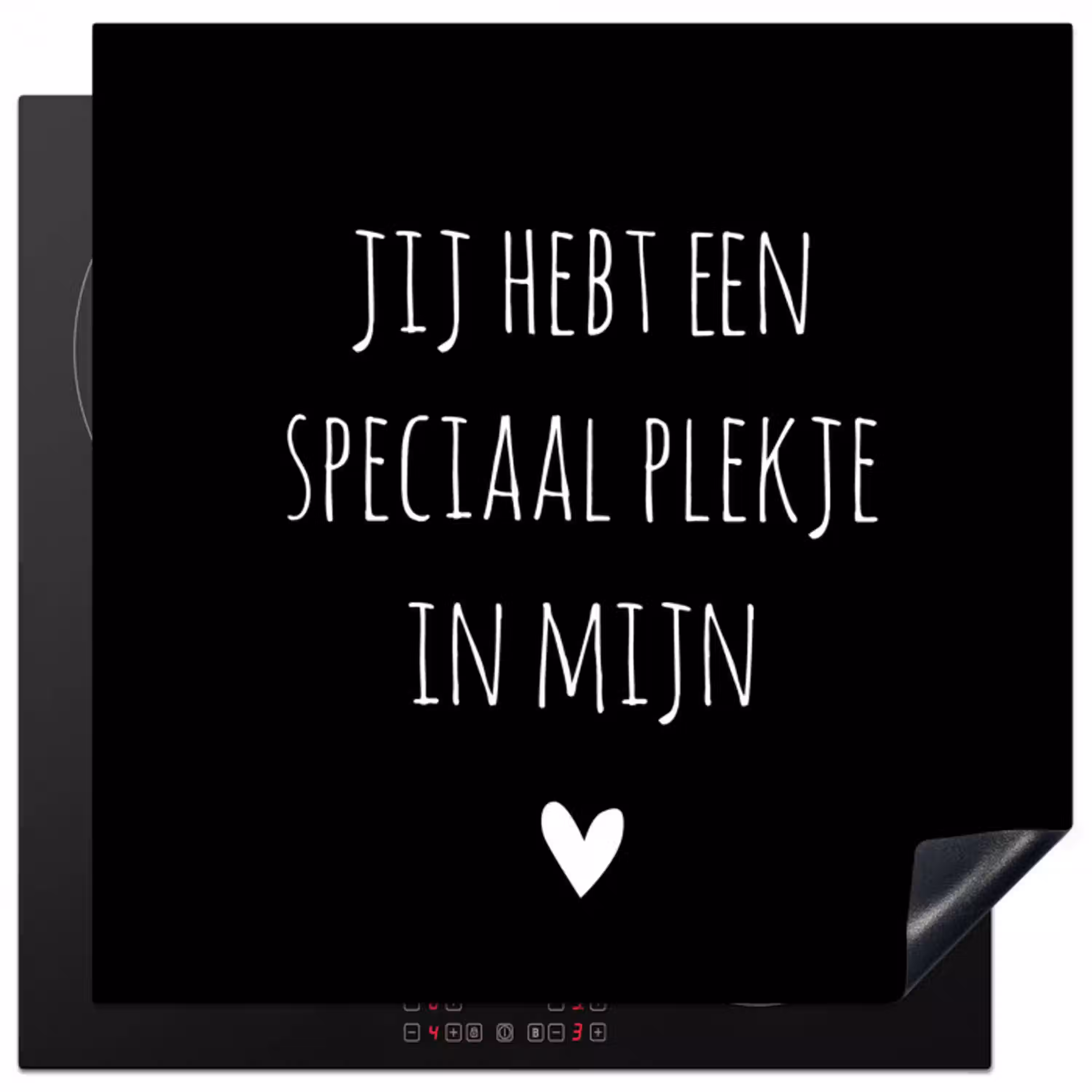 Een speciaal plekje in mijn hart - Quotes - Spreuken Inductie beschermer vinyl 3mm middel -3d
