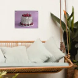 Taart - Kersen - Juwelen - Rood tuinposter los doek klein -sfeer7