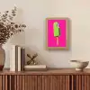 Ijsje - Stokje - Minimalistisch - Groen Light Box met kabel (Tafellamp) klein -sfeer2
